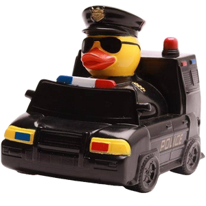 Eend politieauto