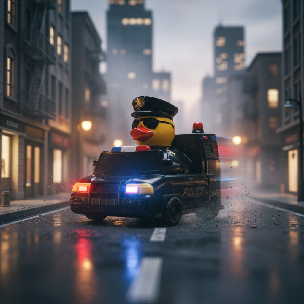 Duck Police Car