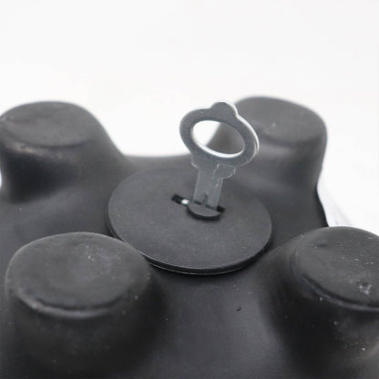 'Blackboard' piggy bank with chalk for writing