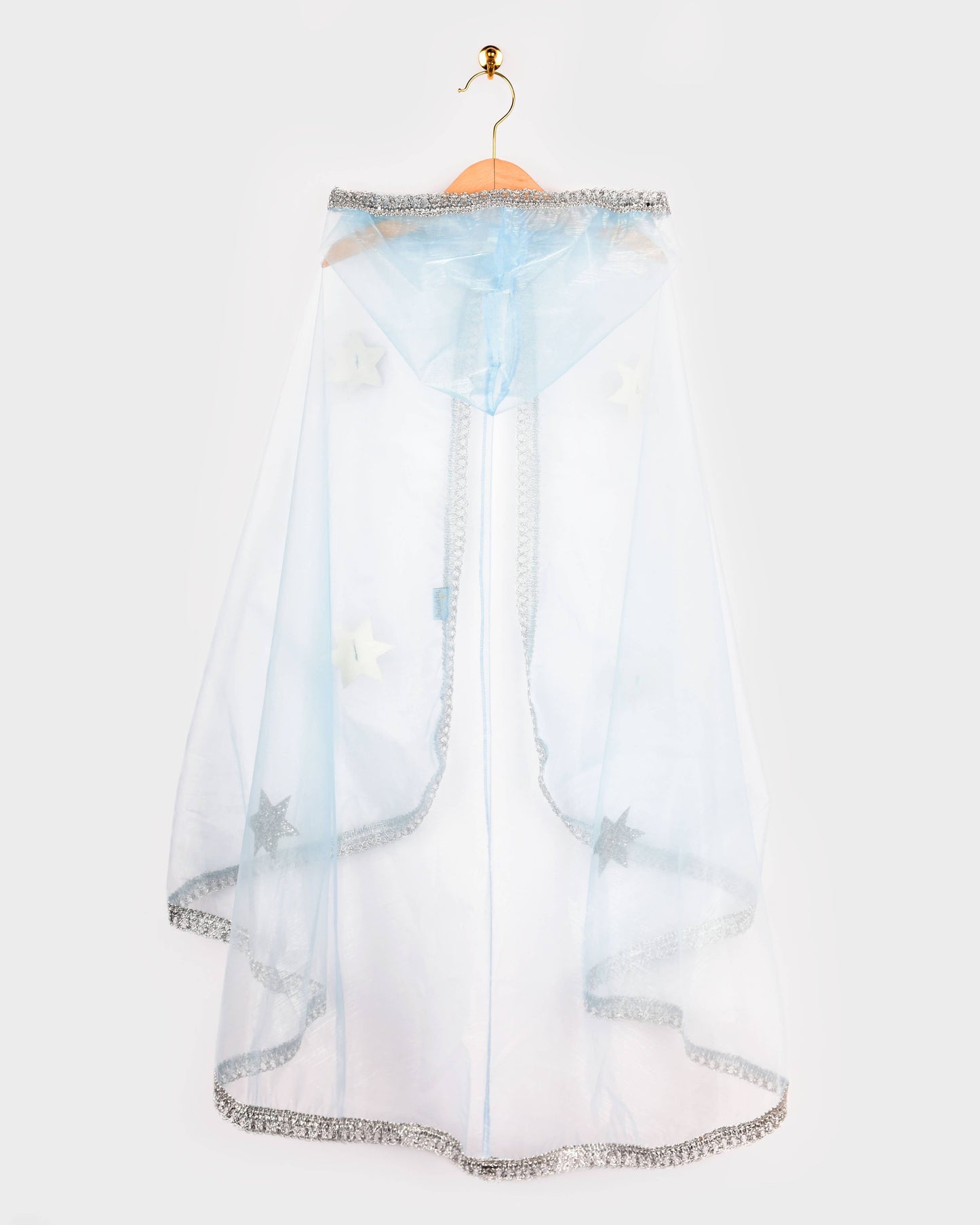 Organza bleu Cape Princess 98-128 cl 3-8 ans