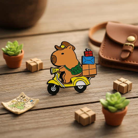 Pin's Capybara sur Scooter