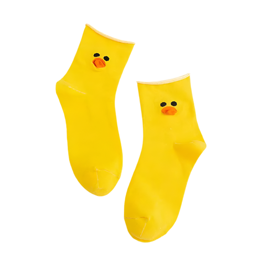 Yellow duck socks
