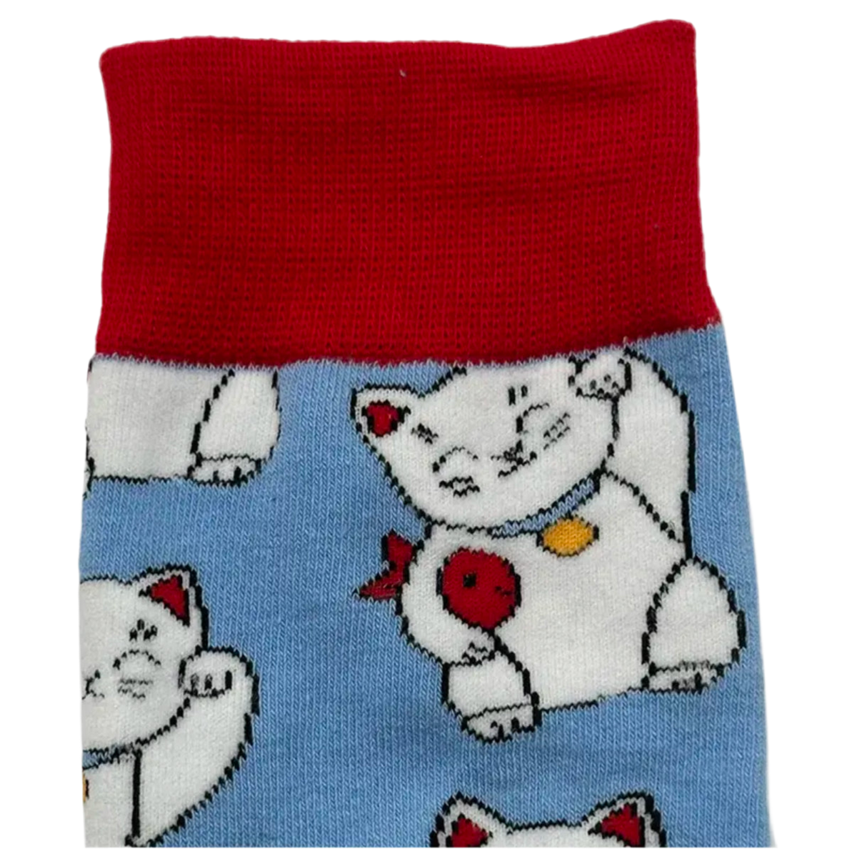 White Lucky Cat Socks