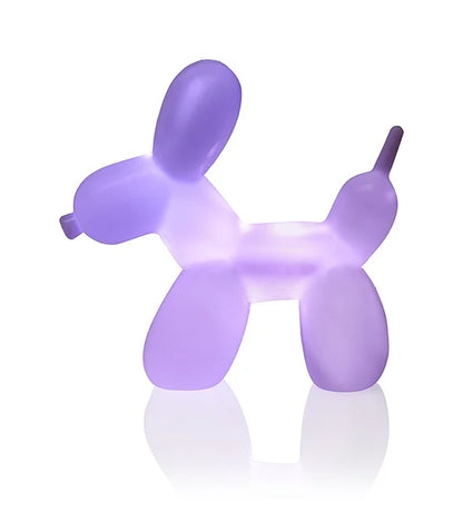 lampe ballon chien violet clair