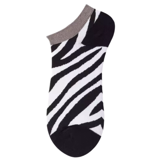 chaussettes courtes zebrees