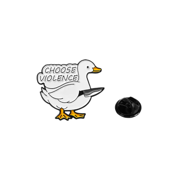 pins canard blanc choose violence