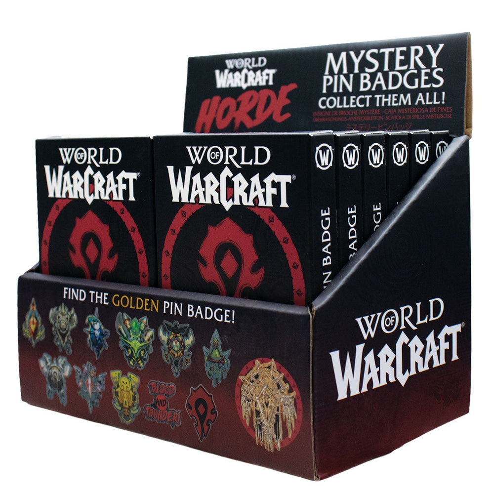 Display de 12 blind boxes World of Warcraft Horde - pin’s mystère