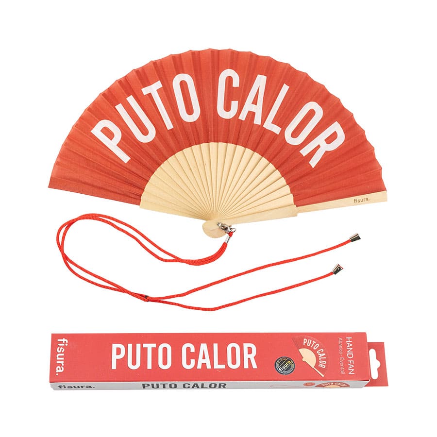 Éventail « Puto calor » – Fisura