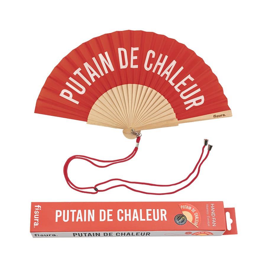 Éventail « Putain de chaleur » – Fisura