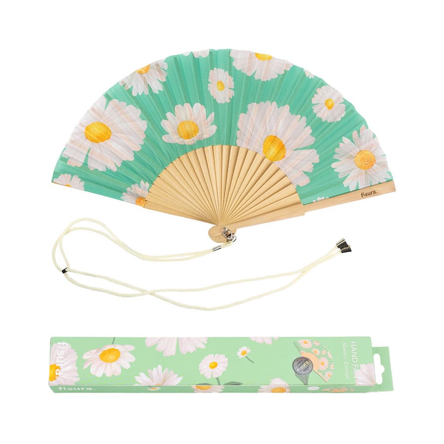 Éventail Imprimé Marguerites – Fisura