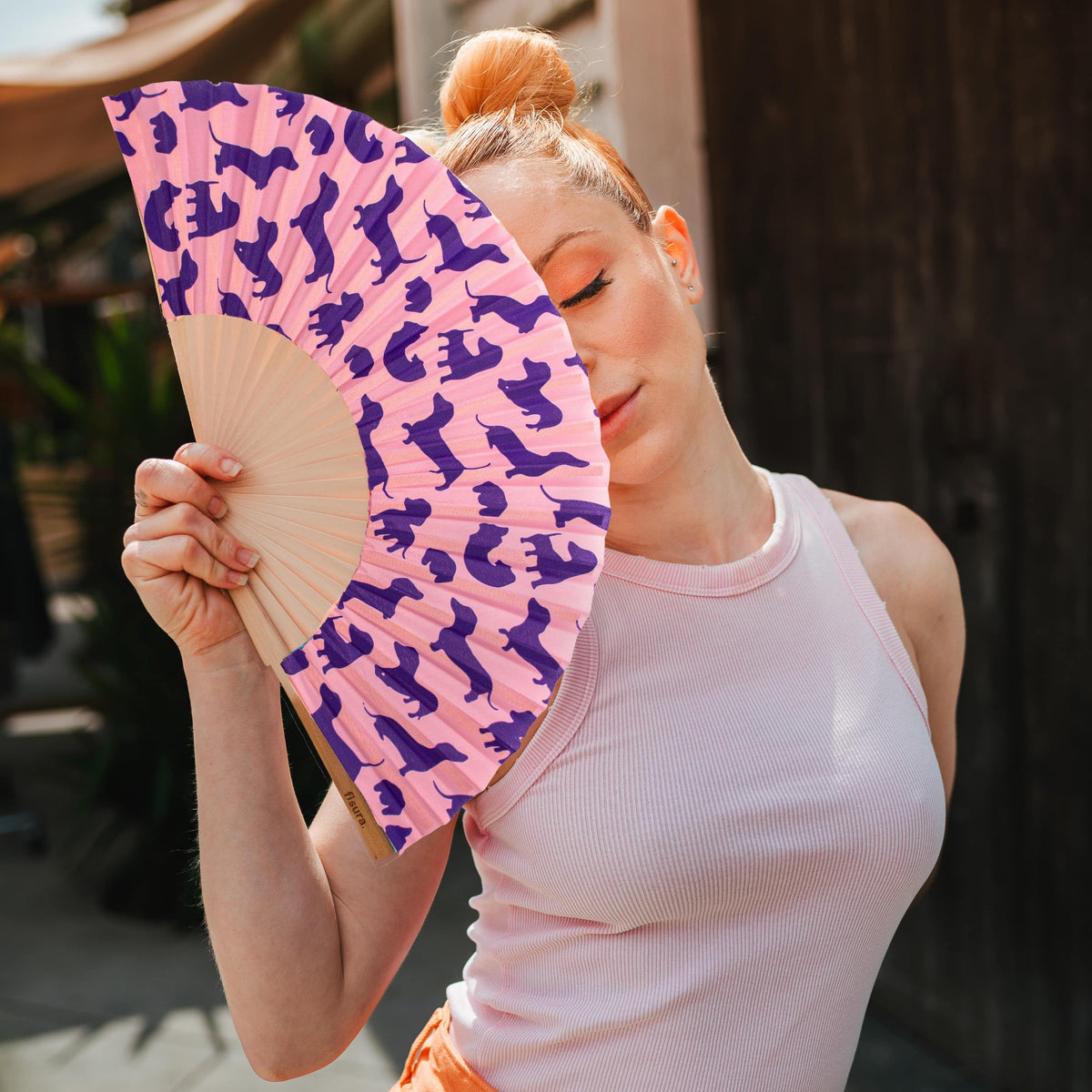 Printed dog fan
