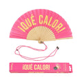 Éventail « Qué calor » Rose