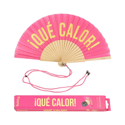 Éventail « Qué calor » Rose – Fisura