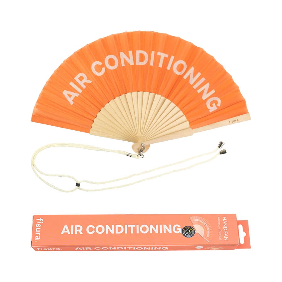 Éventail « Air conditioning » Orange – Fisura