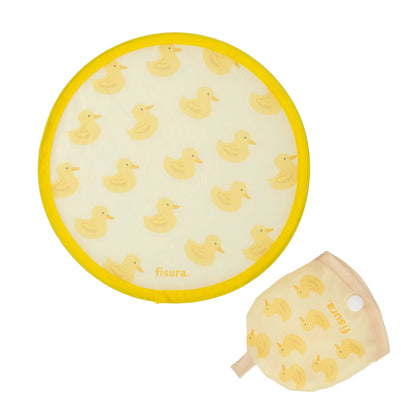 Foldable fan with duck print