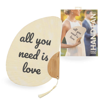 Éventail Demi-Lune « All you need is love » – Fisura