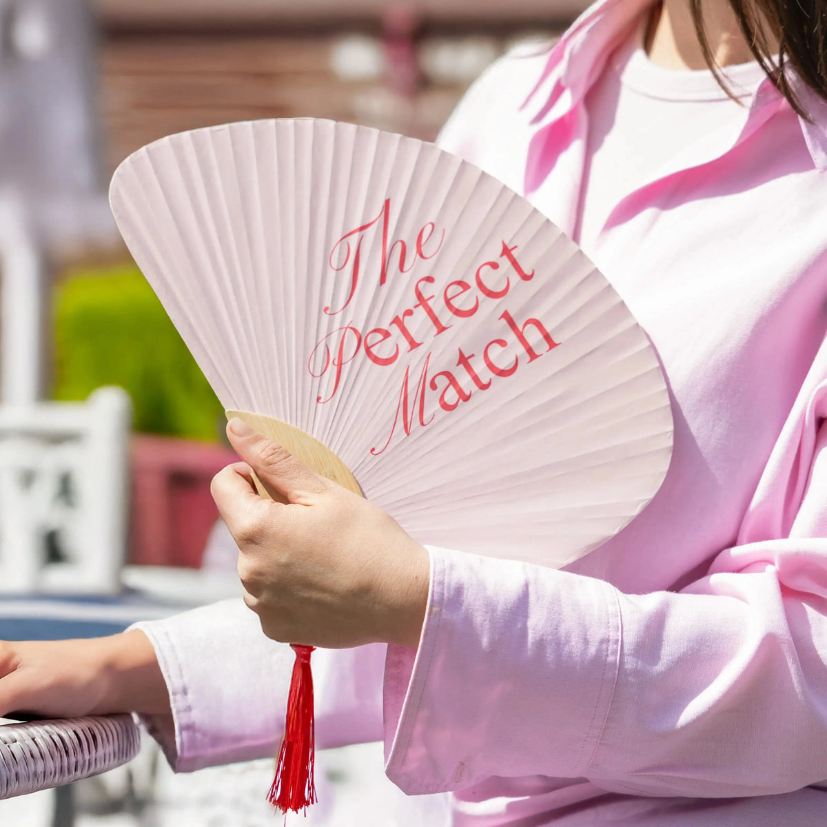 Half-moon fan "The perfect match"