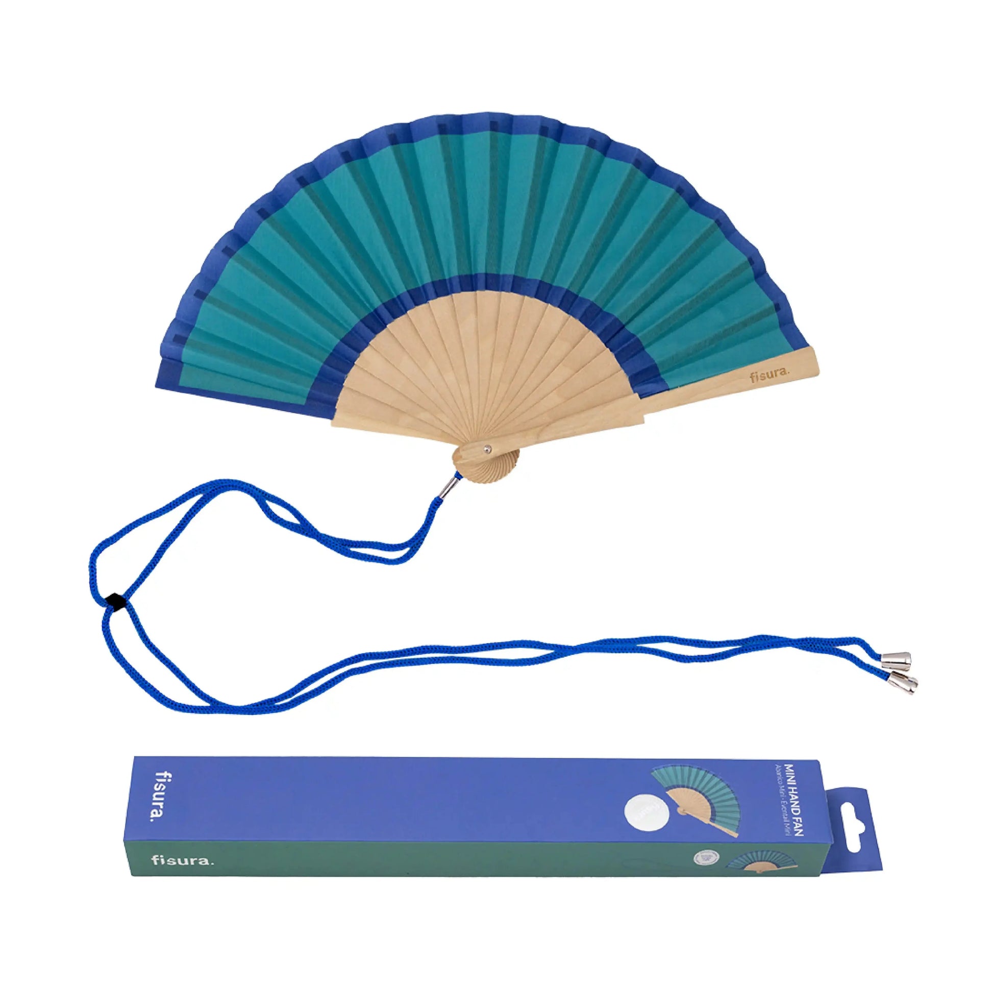 Éventail Mini Vert et Bleu – Fisura