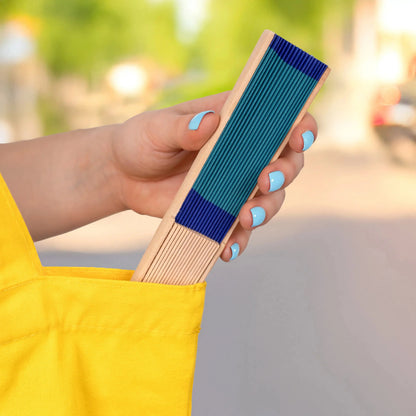 Éventail Mini Vert et Bleu – Fisura – vue 6