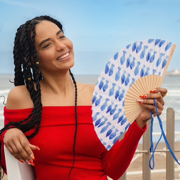 Éventail Imprimé Poissons – Fisura – vue 2