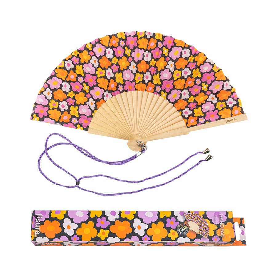 Éventail Fleurs Vintage – Fisura