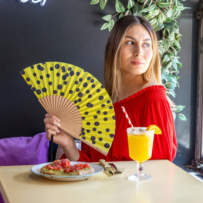 Éventail à Pois Jaune – Fisura – vue 2