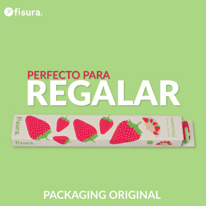 Éventail Imprimé Fraises – Fisura – vue 6