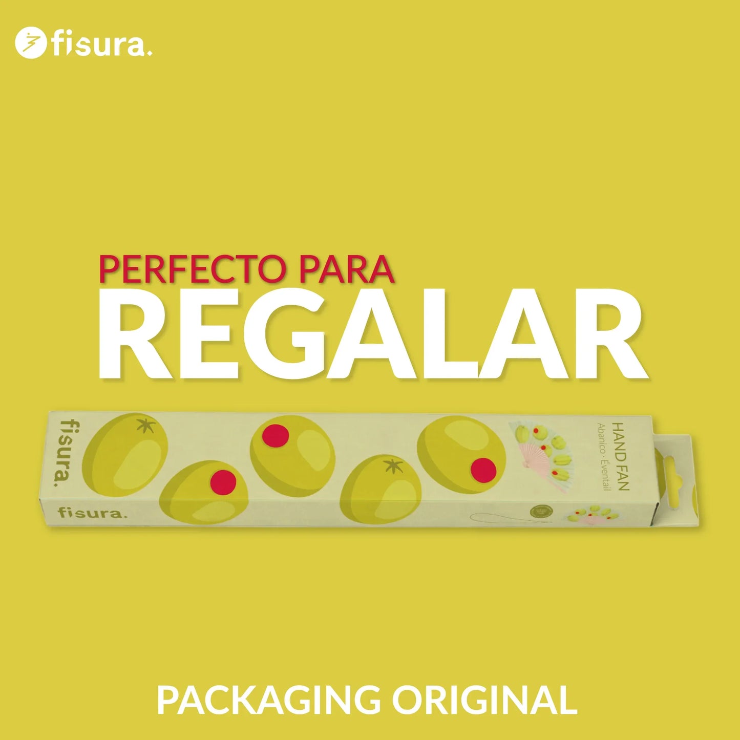 Éventail Imprimé Olives – Fisura – vue 6