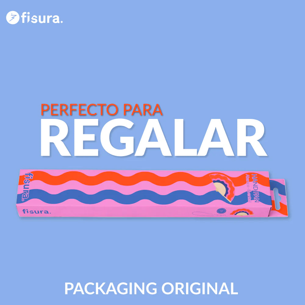 Éventail « Ondas » Rouge, Rose et Bleu – Fisura – vue 6
