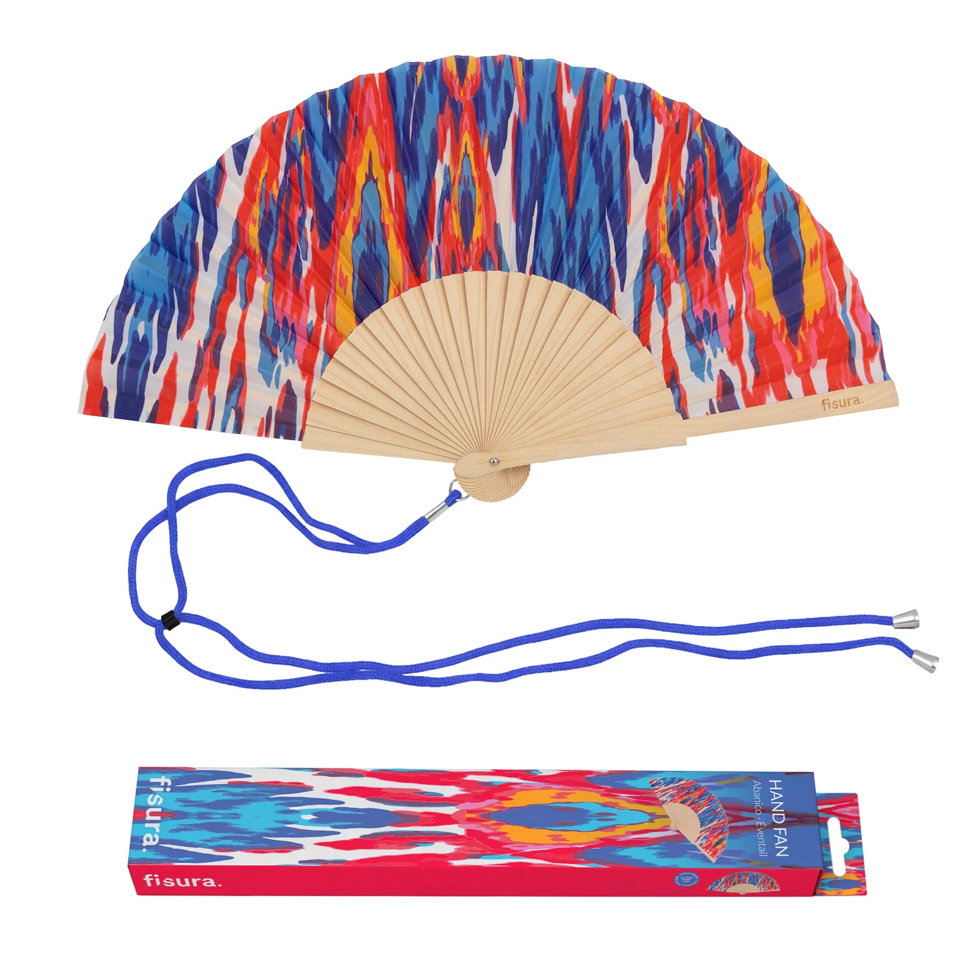 Éventail Imprimé Tropical – Fisura