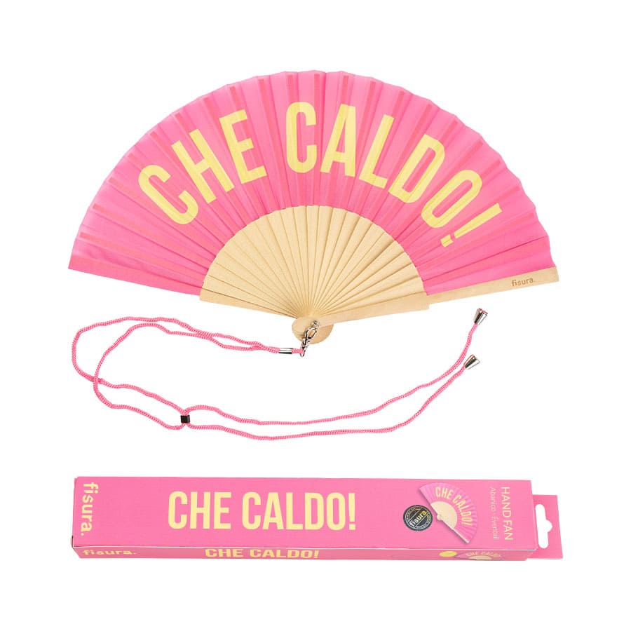 Éventail « Che caldo » Rose – Fisura