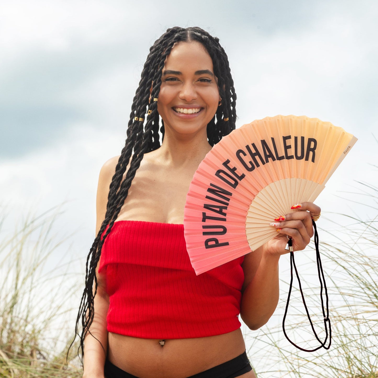 Éventail « Putain de chaleur » Dégradé Sunset – Fisura – vue 3