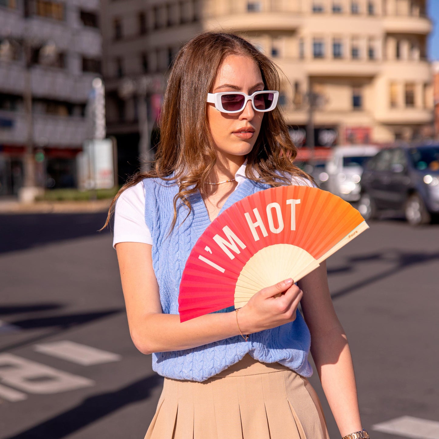 Éventail « I'm hot » Dégradé – Fisura – vue 3