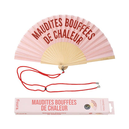 Éventail « Maudites bouffées de chaleur » – Fisura