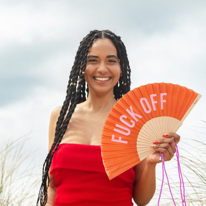 Éventail « Fuck off » Rouge – Fisura – vue 4