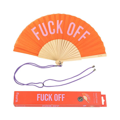 Éventail « Fuck off » Rouge – Fisura
