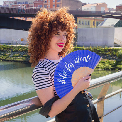 Éventail « Dolce far niente » Bleu – Fisura – vue 4