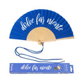 Éventail « Dolce far niente » Bleu