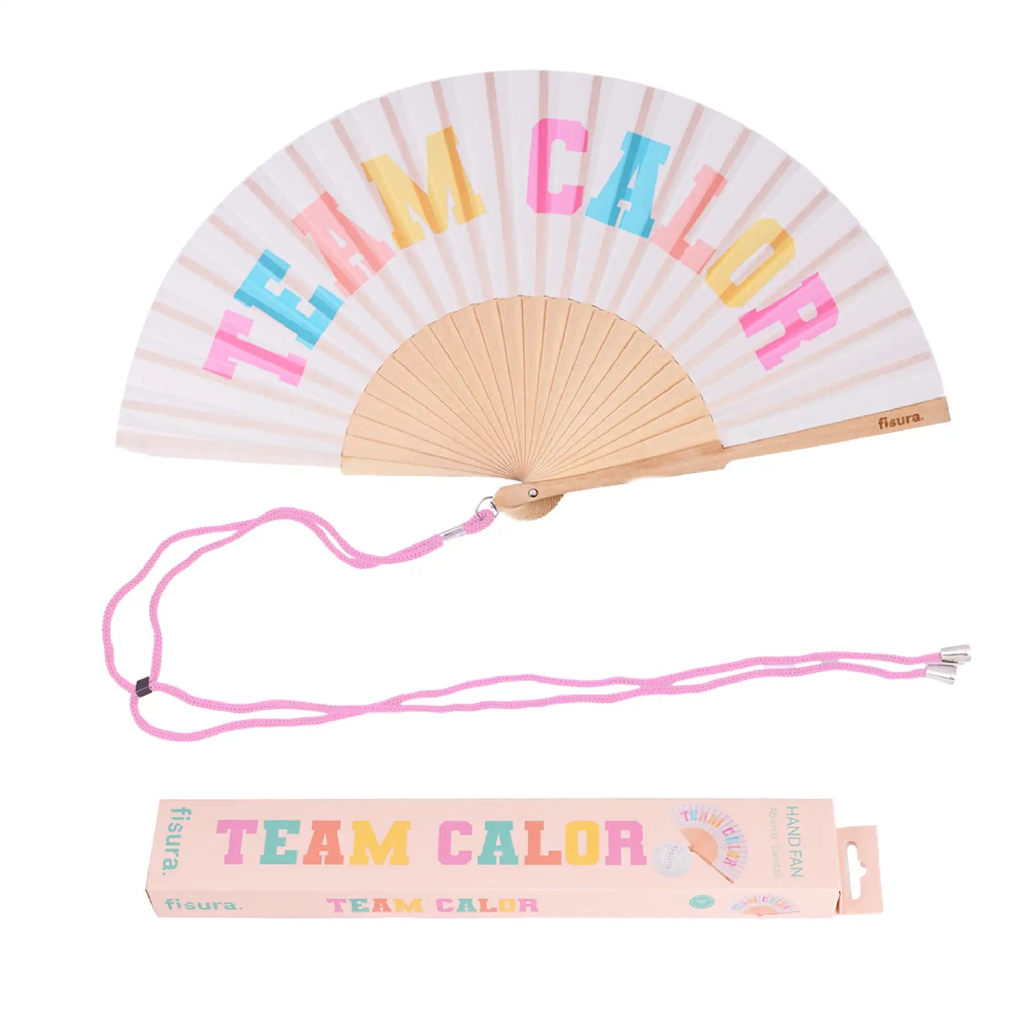 Éventail « Team calor » Beige – Fisura