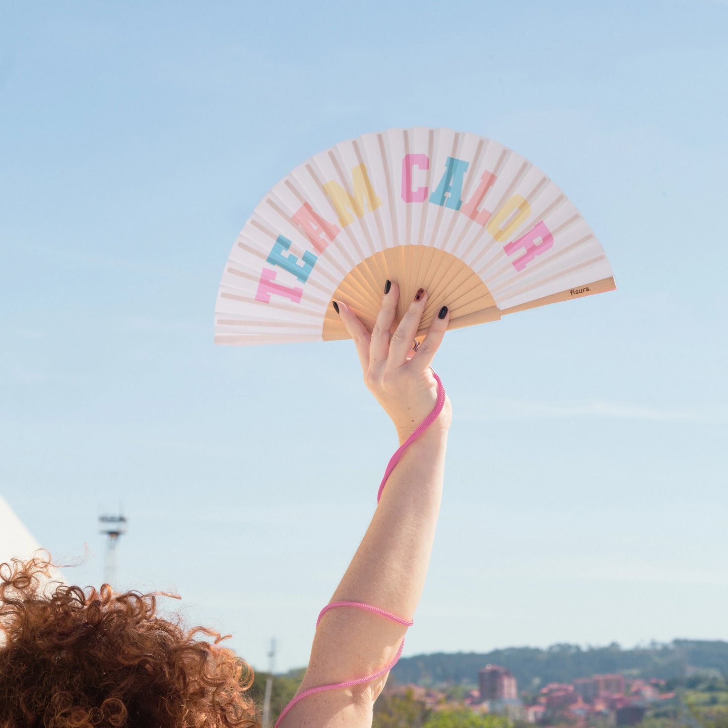 Éventail « Team calor » Beige – Fisura – vue 5
