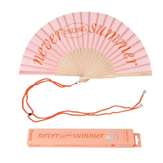 Éventail « Never ending summer » Rose – Fisura