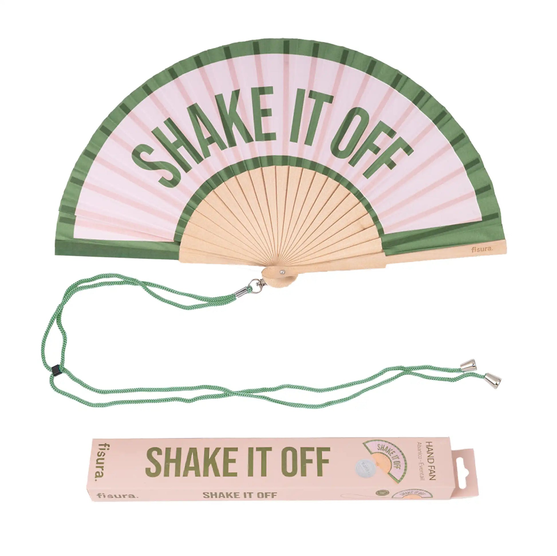 Éventail « Shake it off » Rose – Fisura