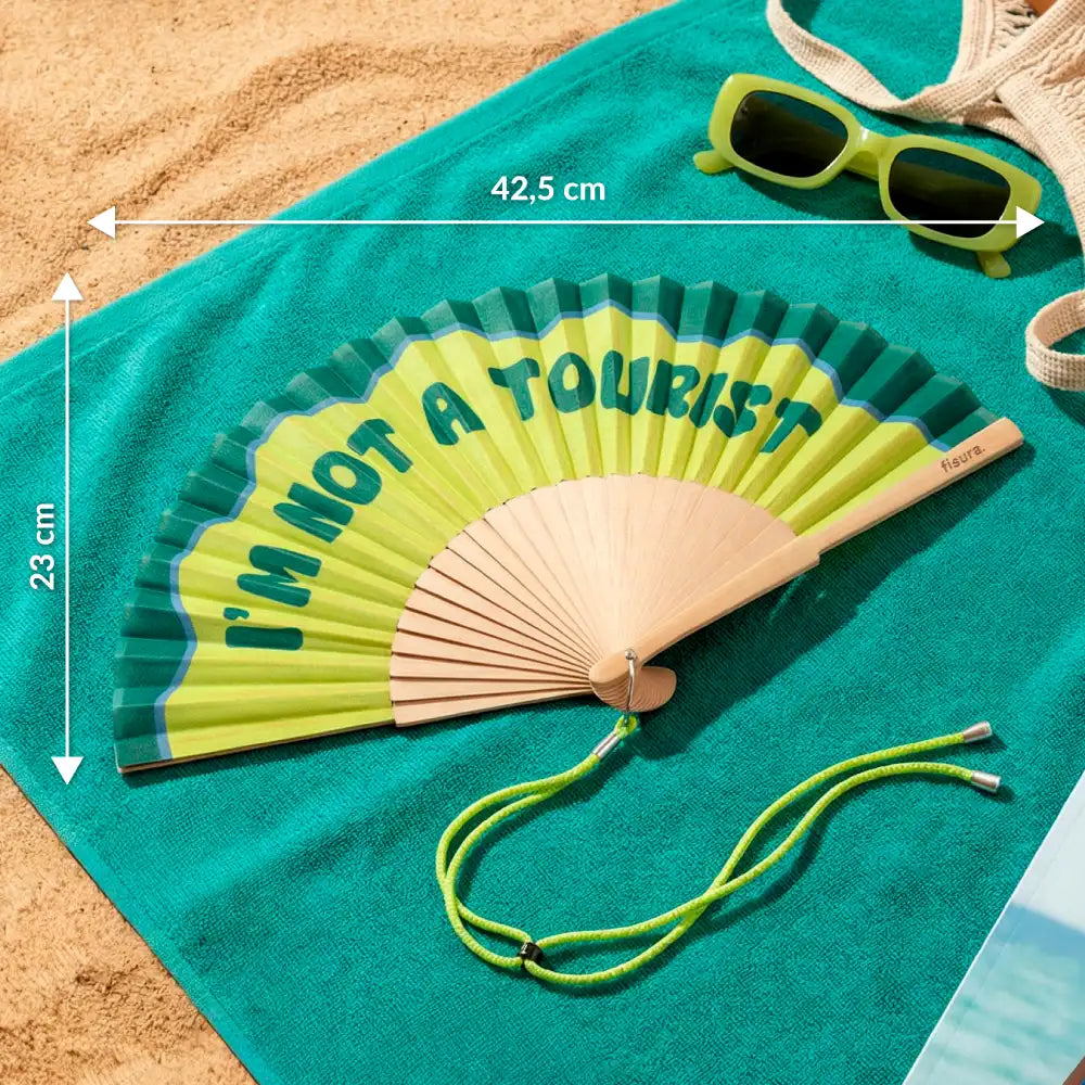 Éventail « I’m not a tourist » – Fisura – vue 5