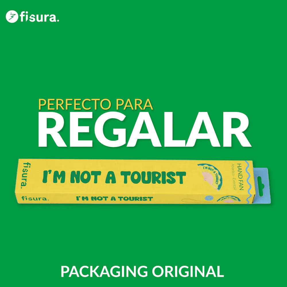 Éventail « I’m not a tourist » – Fisura – vue 6