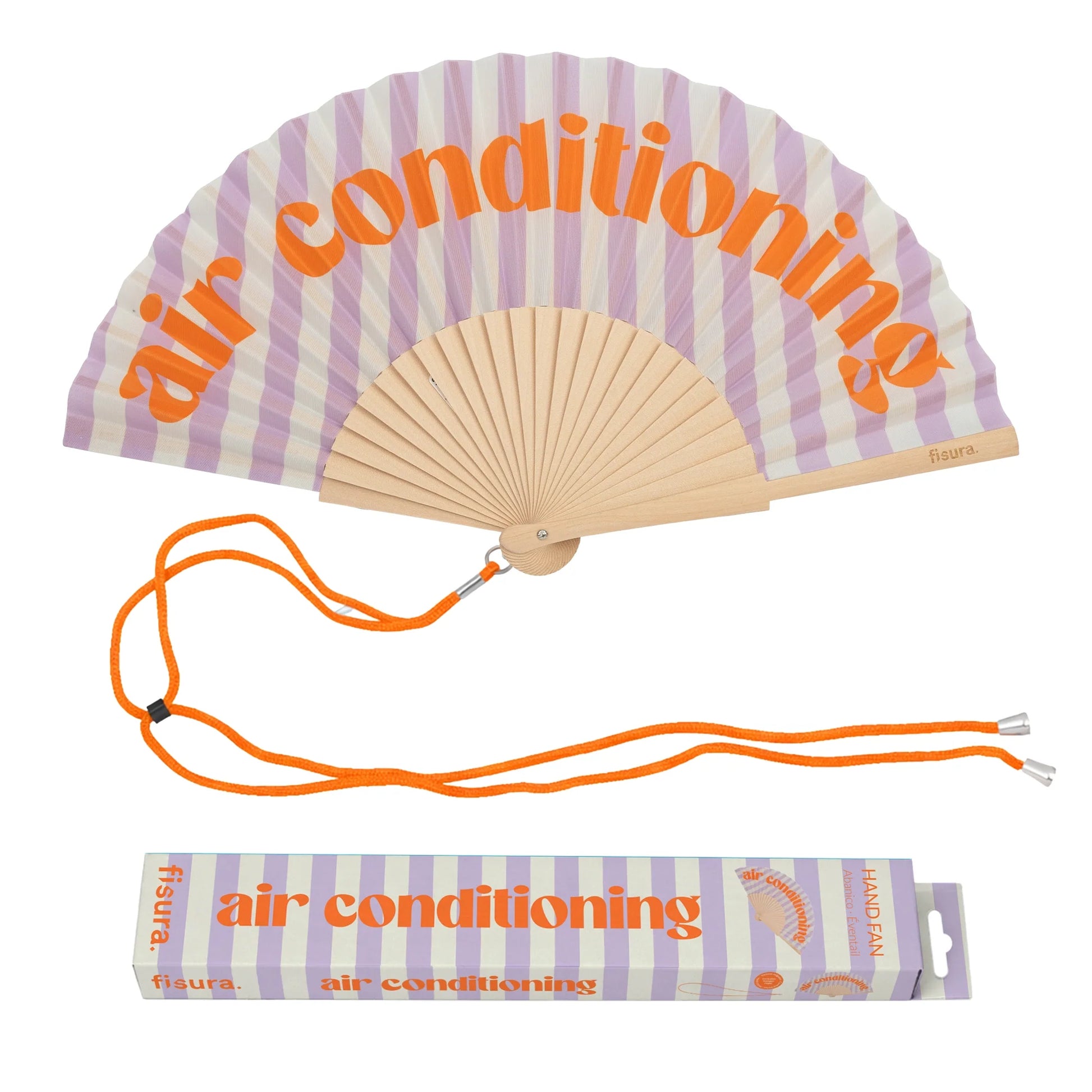 Éventail « Air conditioning » Lila – Fisura