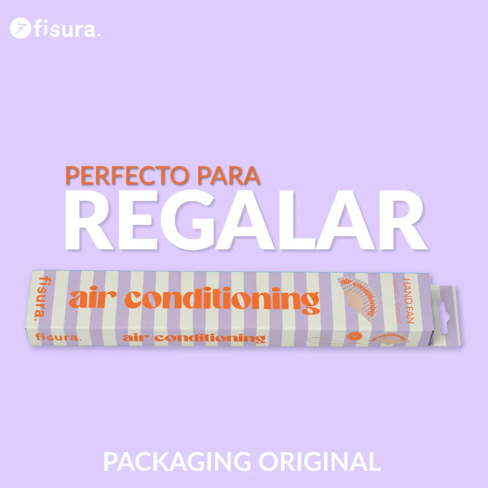 Éventail « Air conditioning » Lila – Fisura – vue 6