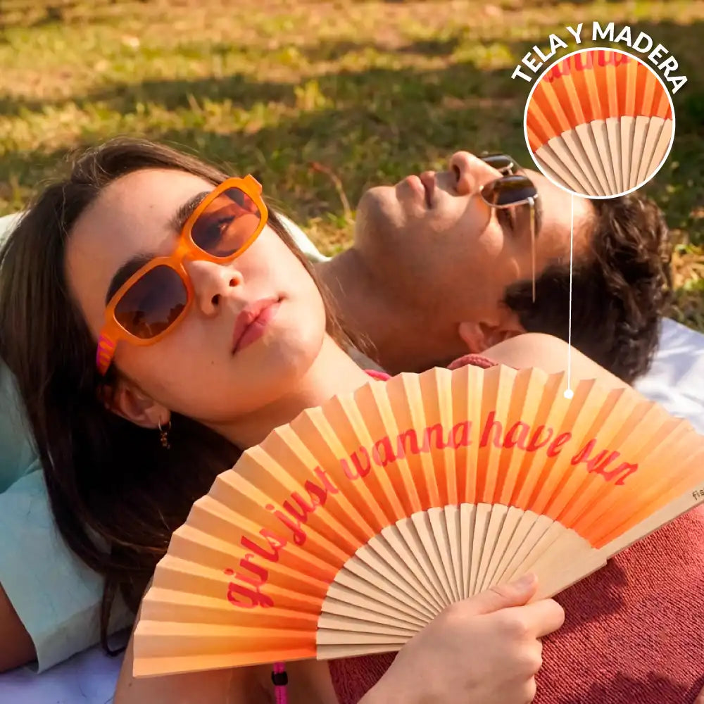 Éventail « Girls just wanna have sun » – Fisura – vue 4