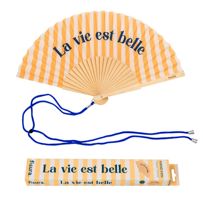 Éventail « La vie est belle » – Fisura