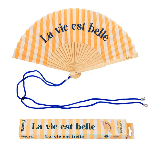 Éventail « La vie est belle » – Fisura