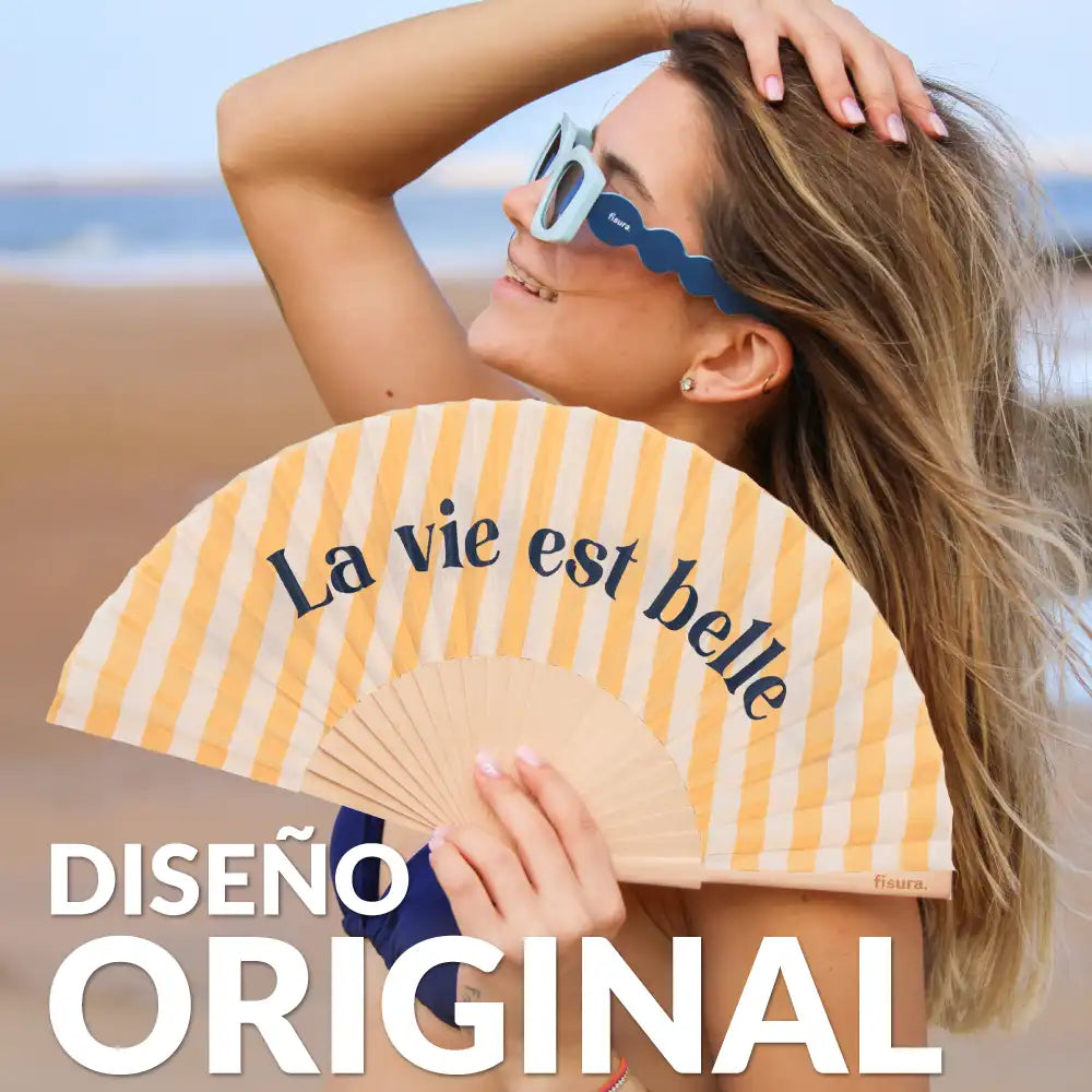 Éventail « La vie est belle » – Fisura – vue 2